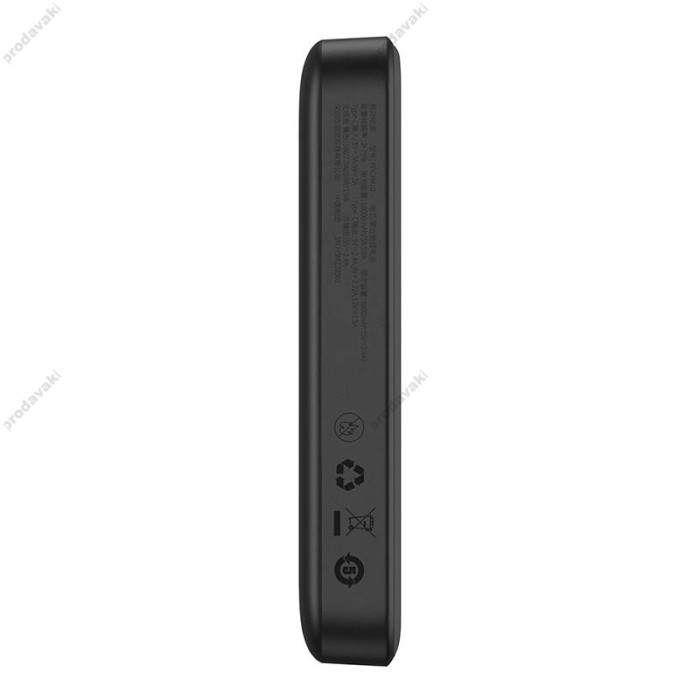 Повербанк портативний акумулятор Power bank Baseus Magnetic Mini MagSafe магнітний 20W 10000 mAh Black PPCX070001