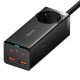 Мережевий зарядний пристрій Baseus GaN3 Pro Desktop Powerstrip AC+2U+2C 100W (Cable Type-C to Type-C 100W) Black PSZM000401