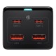 Мережевий зарядний пристрій Baseus GaN3 Pro Desktop Powerstrip AC+2U+2C 100W (Cable Type-C to Type-C 100W) Black PSZM000401