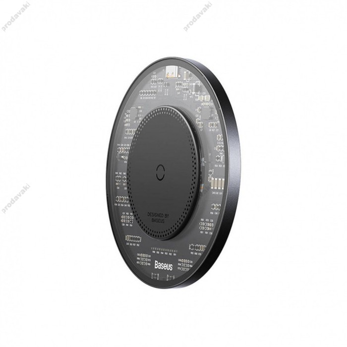 Бездротовий зарядний пристрій Baseus Simple 2 Wireless Charger 15W Black CCJJ050001