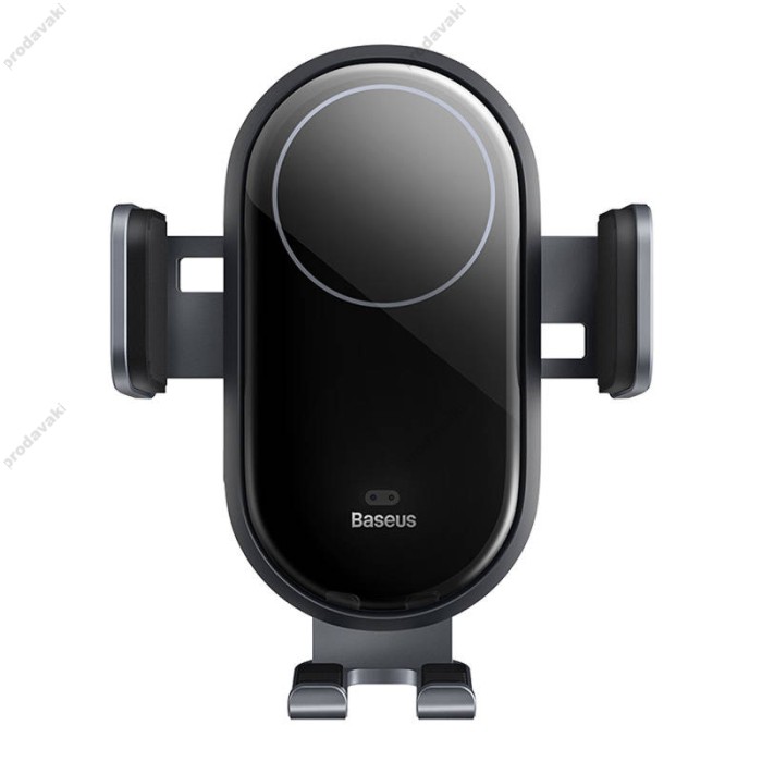 Автомобільний тримач із бездротовою зарядкою Baseus Light Chaser Wireless Charging Electric Car Mount 15W Black C40355900121-00