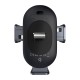 Автомобільний тримач із бездротовою зарядкою Baseus Light Chaser Wireless Charging Electric Car Mount 15W Black C40355900121-00