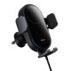 Автомобільний тримач із бездротовою зарядкою Baseus Light Chaser Wireless Charging Electric Car Mount 15W Black C40355900121-00