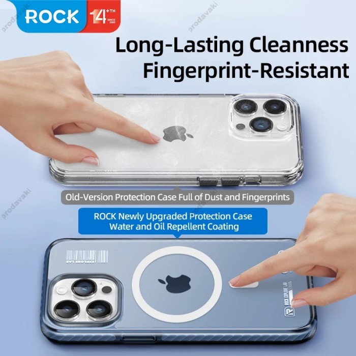 Чохол iPhone 15 Pro Max Rock Shield Double with magnetic Blue
