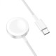 Зарядний пристрій для Apple Watch HOCO CW46 Wireless charger for iWatch Type-C / 5V / 0,35A / 1-8S Білий