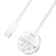 Зарядний пристрій для Apple Watch HOCO CW46 Wireless charger for iWatch Type-C / 5V / 0,35A / 1-8S Білий