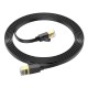 Інтернет кабель (Патч-корд) HOCO US07 General pure copper flat network cable 1Gbps 3m Black