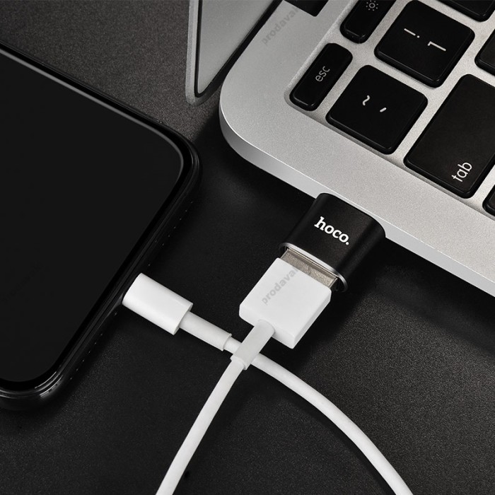Перехідник HOCO UA5 USB to Type-C Black