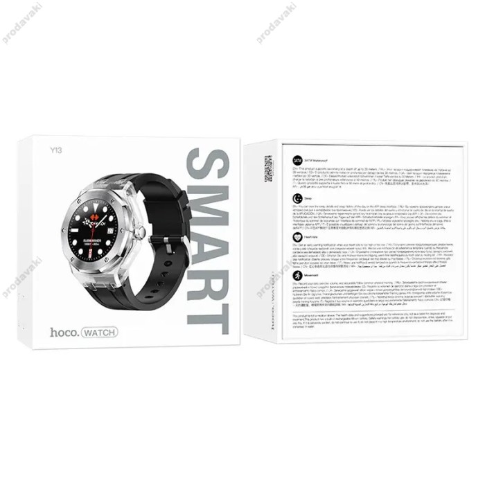 Смарт-годинник HOCO Y13 Smart watch Black