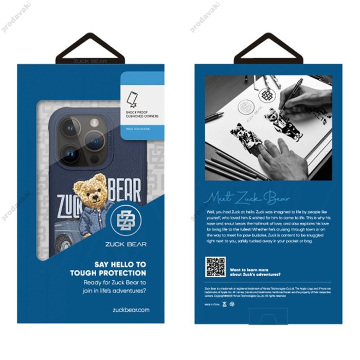 Чохол Zuck Bear San Francisco Fortune Leather Case iPhone 15 Pro Bay Area Player