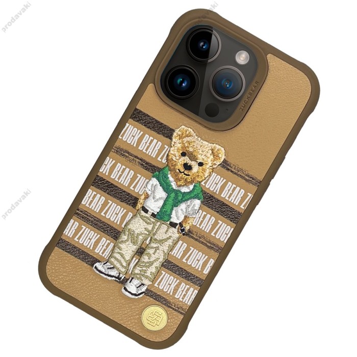 Чохол Zuck Bear San Francisco Fortune Leather Case iPhone 15 Pro Max Golden State Bear