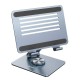 Підставка для планшета (ноутбука) Hoco PH52 Might metal rotating tablet desktop holder Сіра