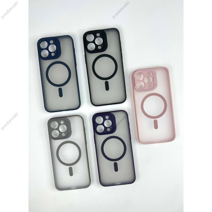 Чохол Stand Camera Case  with MagSafe iPhone 15 Pro Grey