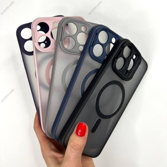 Чохол Stand Camera Case  with MagSafe iPhone 15 Pro Grey
