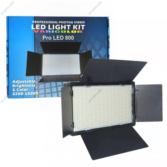 Світлодіодна прямокутна лампа відеосвітло LED CH Pro E800 29х17 cm