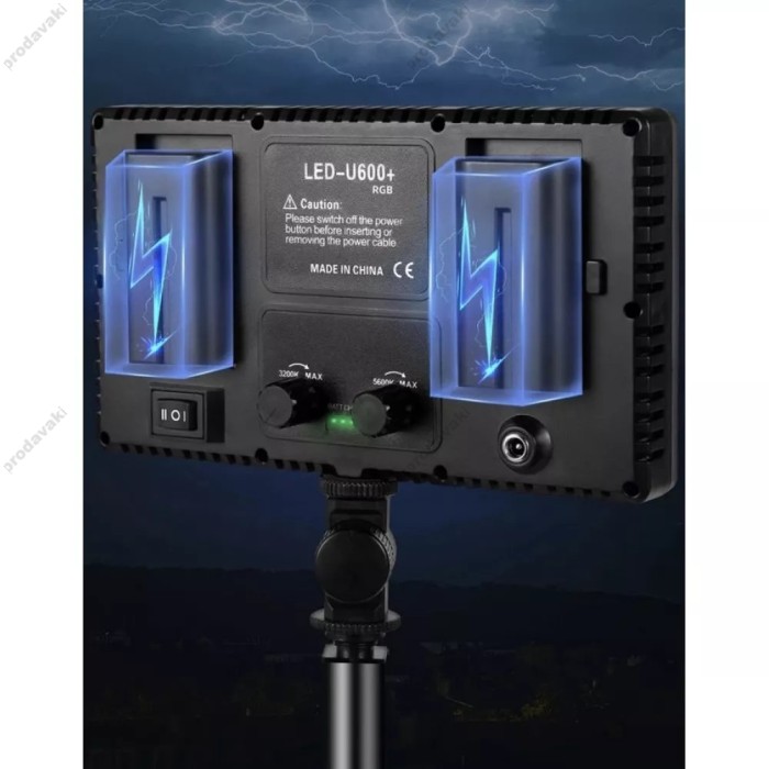 Світлодіодна прямокутна лампа відеосвітло LED CH Pro E800 29х17 cm