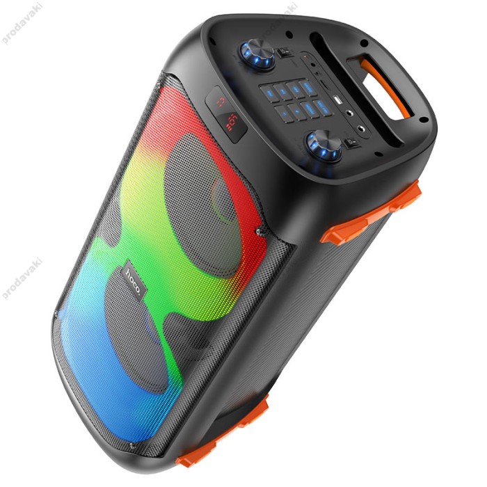 Портативна колонка система караоке Bluetooth Hoco BS53 з 2-ма мікрофонами 40W Black