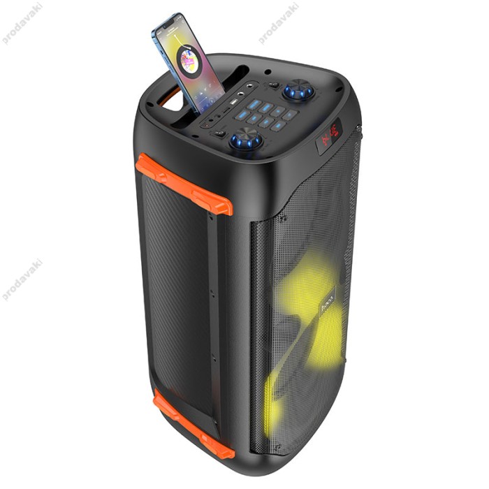 Портативна колонка система караоке Bluetooth Hoco BS53 з 2-ма мікрофонами 40W Black