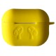 Чохол Airpods Pro 2 силіконовий LOGO 2в1(+ карабін) тех.пак Yellow