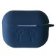 Чохол Airpods Pro 2 силіконовий LOGO 2в1(+ карабін) тех.пак Midnight blue