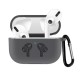 Чохол Airpods Pro 2 силіконовий LOGO 2в1(+ карабін) тех.пак Pabble