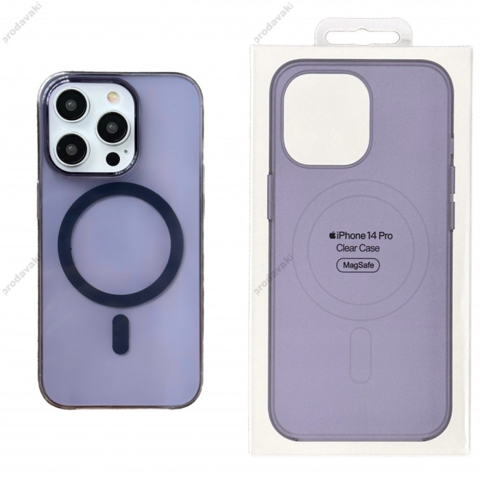 Чохол Накладка Clear Case MagSafe 1:1 для Apple iPhone 14 Plus Deep Purple