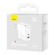 Мережевий зарядний пристрій Baseus GaN5 Pro Fast Charger Type-C cable 100W White CCGP090202