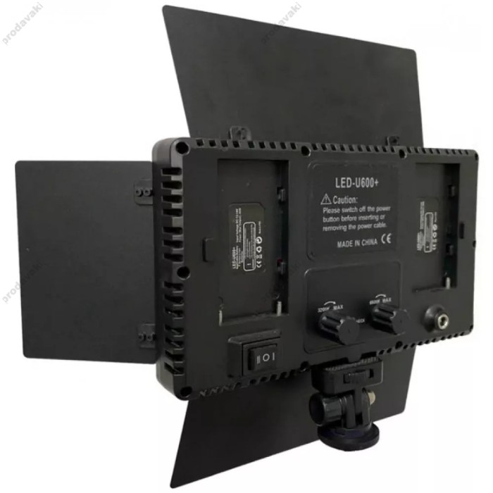 Лампа відеосвітло LED CH U600 Remote 21х12 cm 480 Lights 3200K-5500K