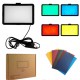 Лампа відеосвітло LED CH 16 cm 6" 9 color filters 120 Lights USB 12W,2V