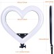 Лампа Кільцева Heart Shaped Light LED CH ZB-48RGB 48cm 19" 55W 3200-5600K