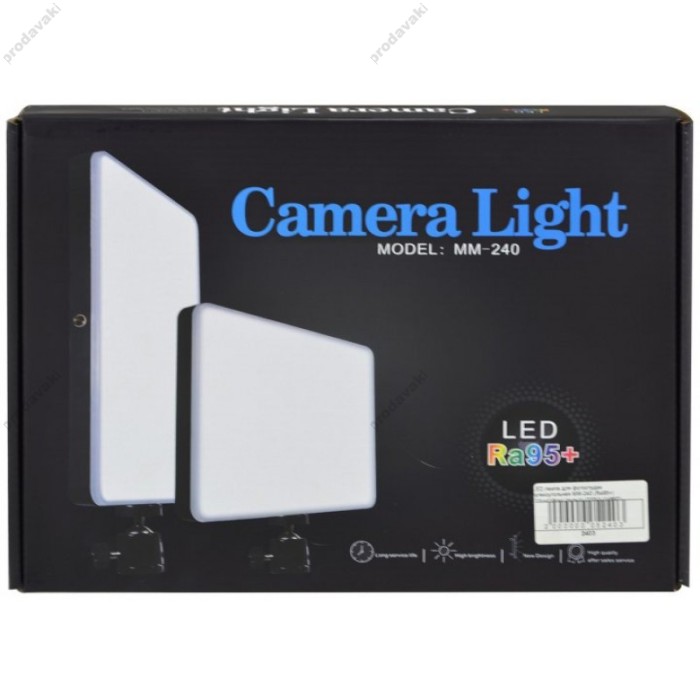 Лампа відеосвітло LED CH MM - 240 23x16 cm 240 Lights 2700K-5700K Remote