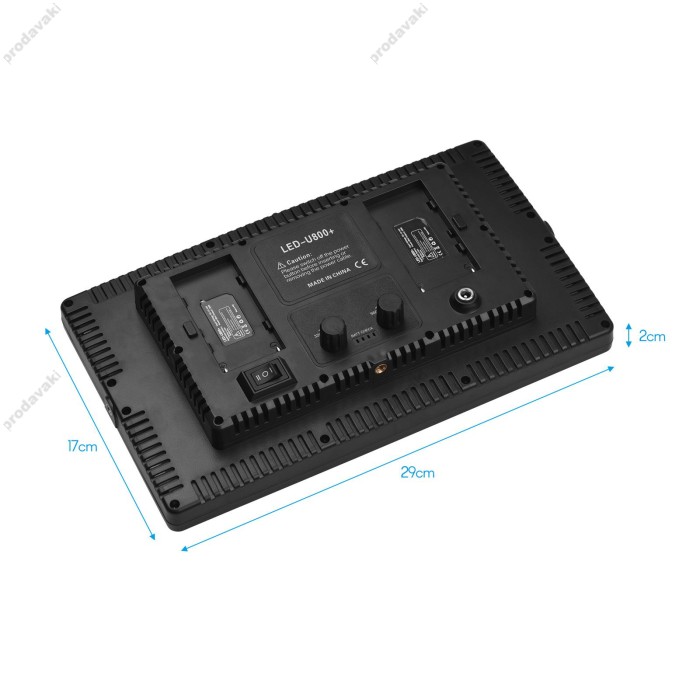 Лампа відеосвітло LED CH U800 29x17 cm 960 Lights 3200K-6500K Remote