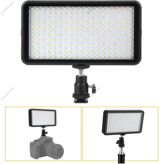 Накамерне відеосвітло LED CH W228 3200-6500K