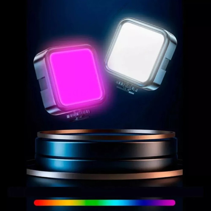 Накамерне відеосвітло LED CH W64 RGB 2500K-9000K