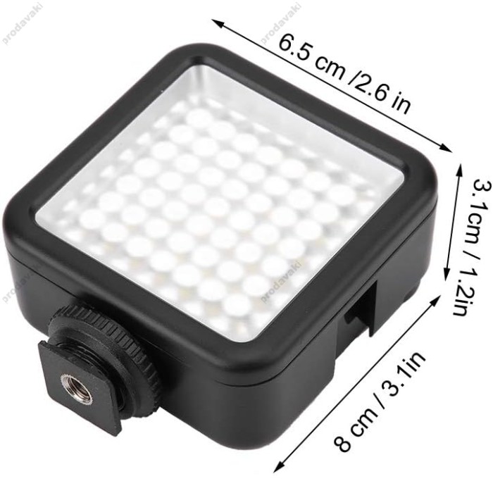 Накамерне відеосвітло LED CH W49 2500-6500K
