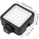 Накамерне відеосвітло LED CH W49 2500-6500K
