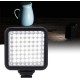 Накамерне відеосвітло LED CH W49 2500-6500K