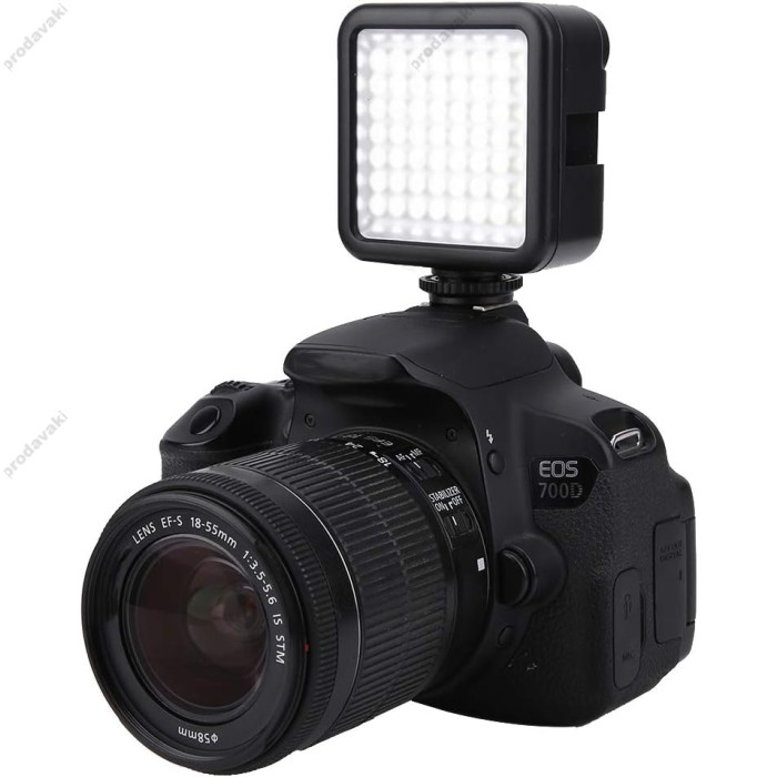 Накамерне відеосвітло LED CH W49 2500-6500K