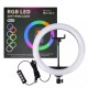 Лампа Кільцева Led CH MJ-33 RGB 33 см 25W 3000-6000K із затискачем для тел.+пульт