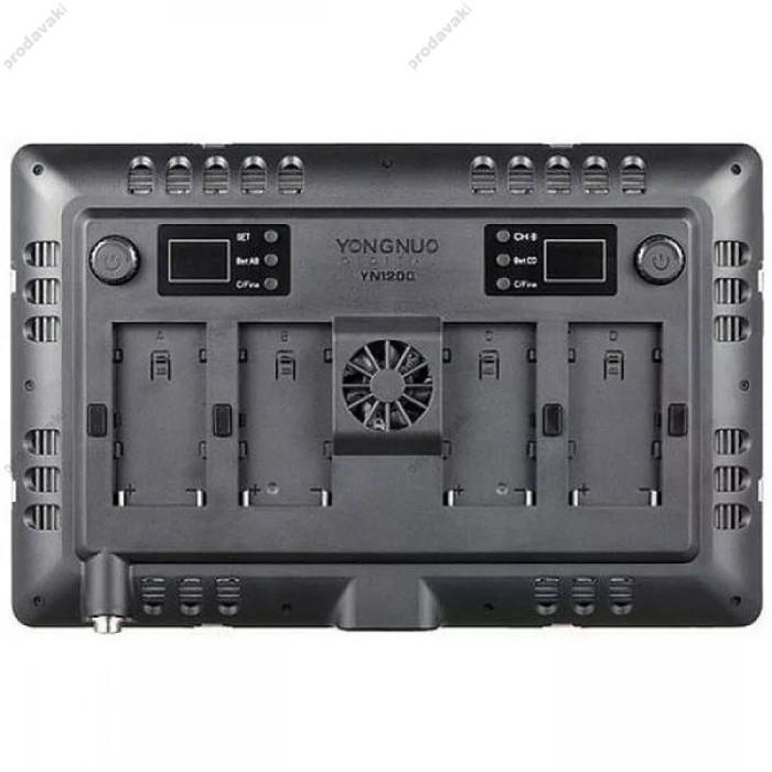 Лампа відеосвітло LED Yongnuo YN1200 72W Light 1200pcs color 3200-5500K + 4 AKБ із зарядним пристроєм та 220v