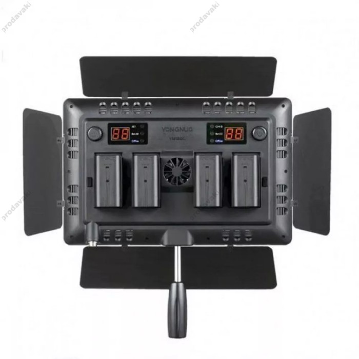 Лампа відеосвітло LED Yongnuo YN1200 72W Light 1200pcs color 3200-5500K + 4 AKБ із зарядним пристроєм та 220v