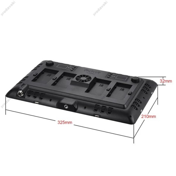 Лампа відеосвітло LED Yongnuo YN1200 72W Light 1200pcs color 3200-5500K + 4 AKБ із зарядним пристроєм та 220v