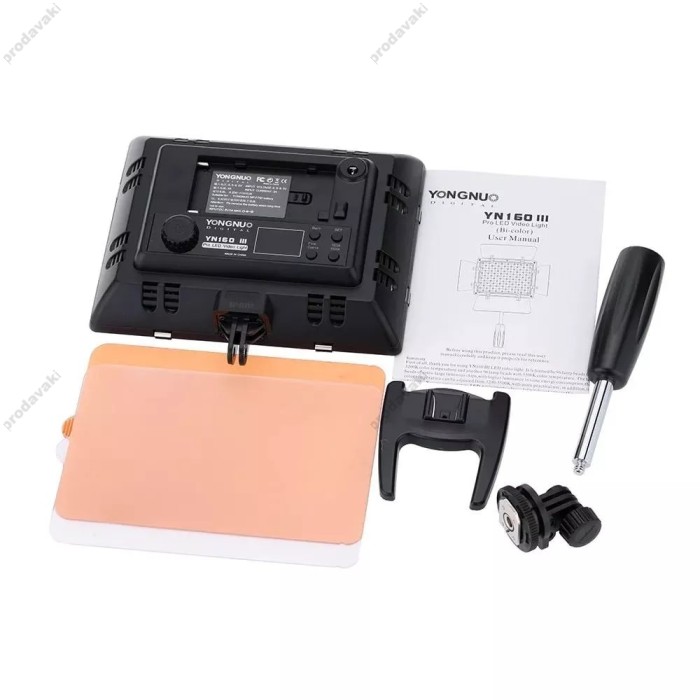 Лампа відеосвітло LED Yongnuo YN160 III 12W Light 192pcs color 3200-5500K