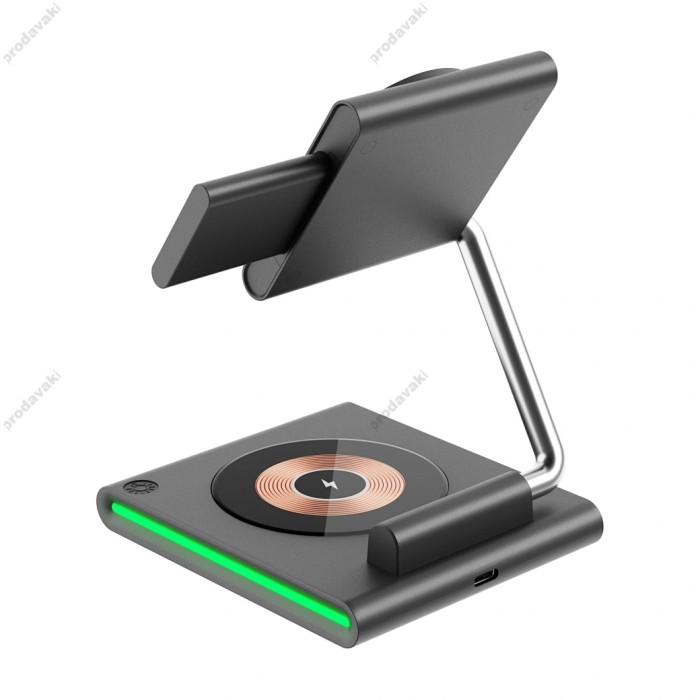 Бездротова зарядка WiWU GEEK Wi-W023 3 in 1 бездротовий зарядний пристрій