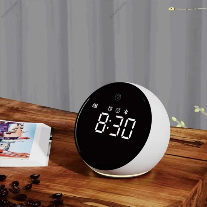 Бездротова зарядка стенд WIWU Wi-W017 15W 3in1 Wireless Charger+Digital Alarm+Bluetooth Speaker