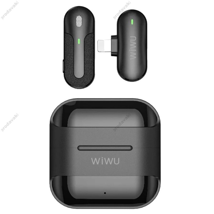 Бездротовий мікрофон для телефону Wiwu Wi-WM001 Lightning з кейсом заряджання