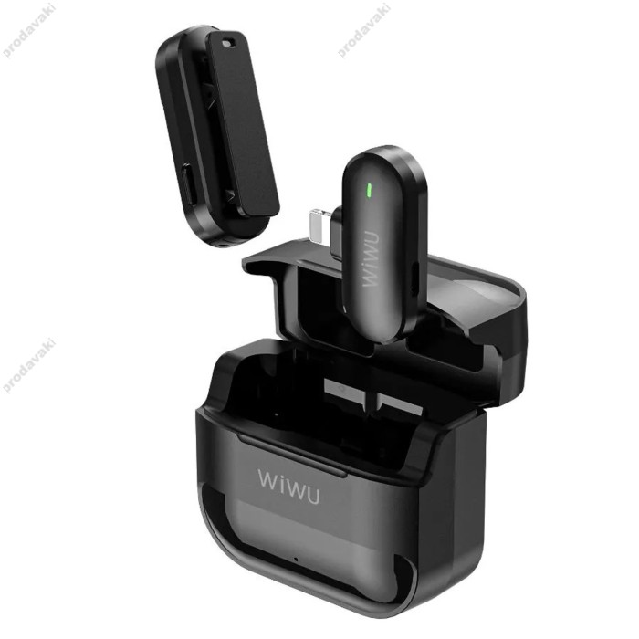 Бездротовий мікрофон для телефону Wiwu Wi-WM001 Lightning з кейсом заряджання