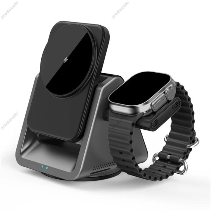 Бездротова зарядка WiWU Wi-W018 Coolpad 15W 3 in 1 Wireless Charging Station
