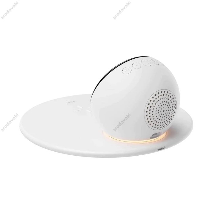 Бездротова зарядка стенд WIWU Wi-W017 15W 3in1 Wireless Charger+Digital Alarm+Bluetooth Speaker