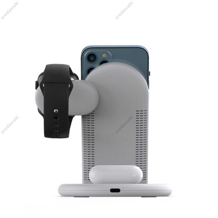 Бездротове заряджання Wiwu Power Air 18W 3 In 1 Wireless Charger